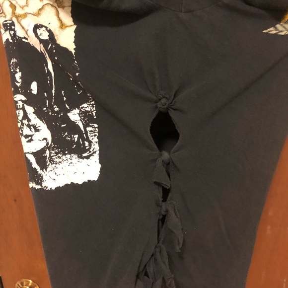 VINTAGE LED ZEPPELIN Altered Black Graphic Tee Top L XL Original Concert T Shirt - Picture 7 of 16